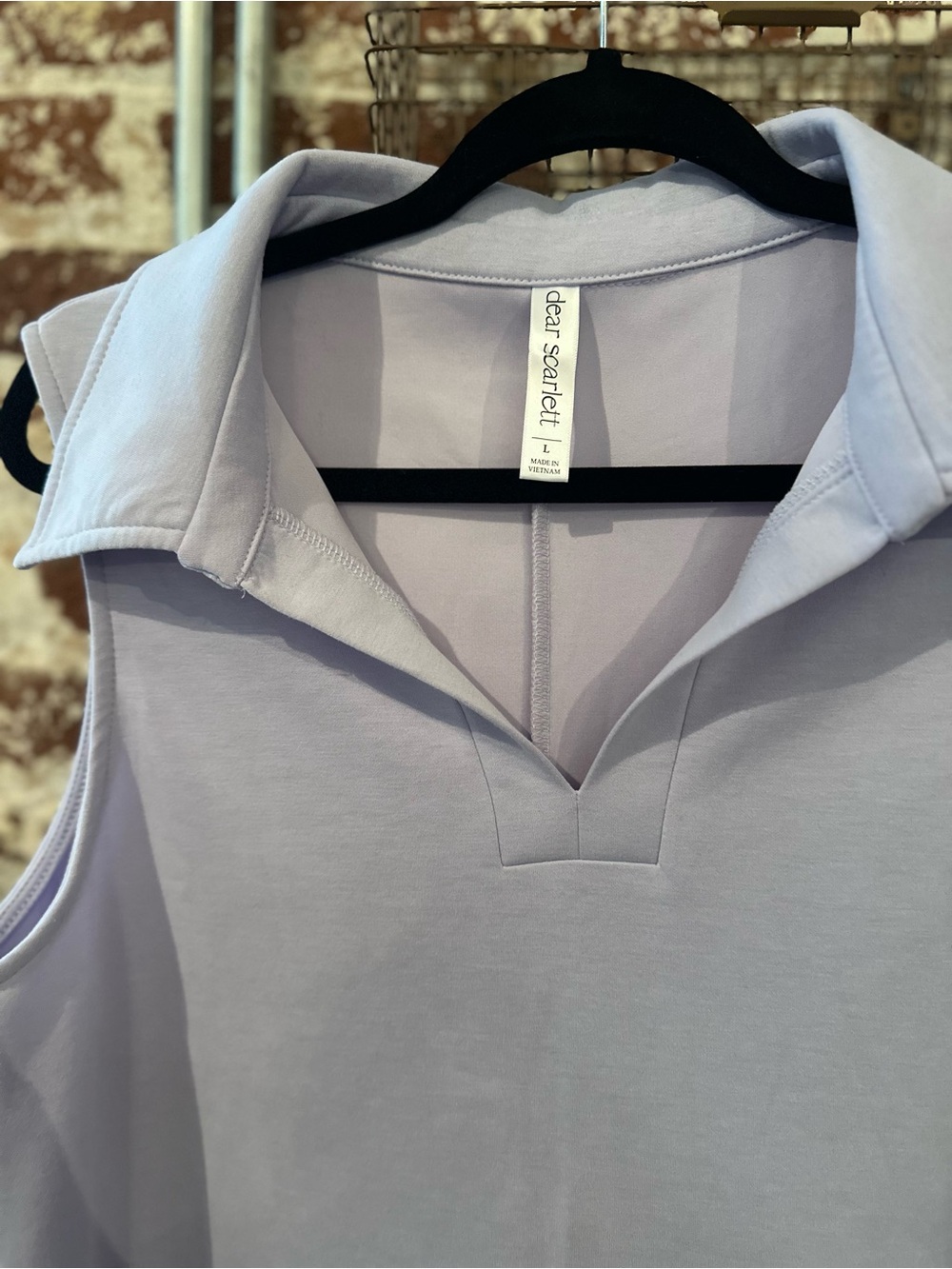 NWOT Dear Scarlett Travel Cruise Dress in Lavender, Size L - Picture 2 of 4